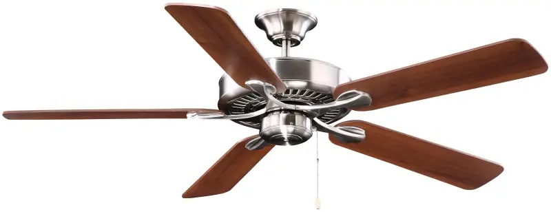 Boston Harbor YG314-ES-EN-BN Ceiling Fan, 5-Blade, Ebony Walnut Blade, 52 Sweep, MDF Blade, 3-Speed