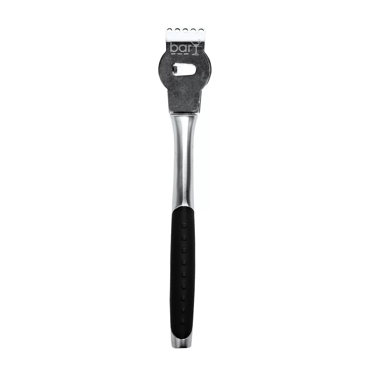 BarY3 Lemon Zester Black Silver Stainless Steel Kitchen Grater