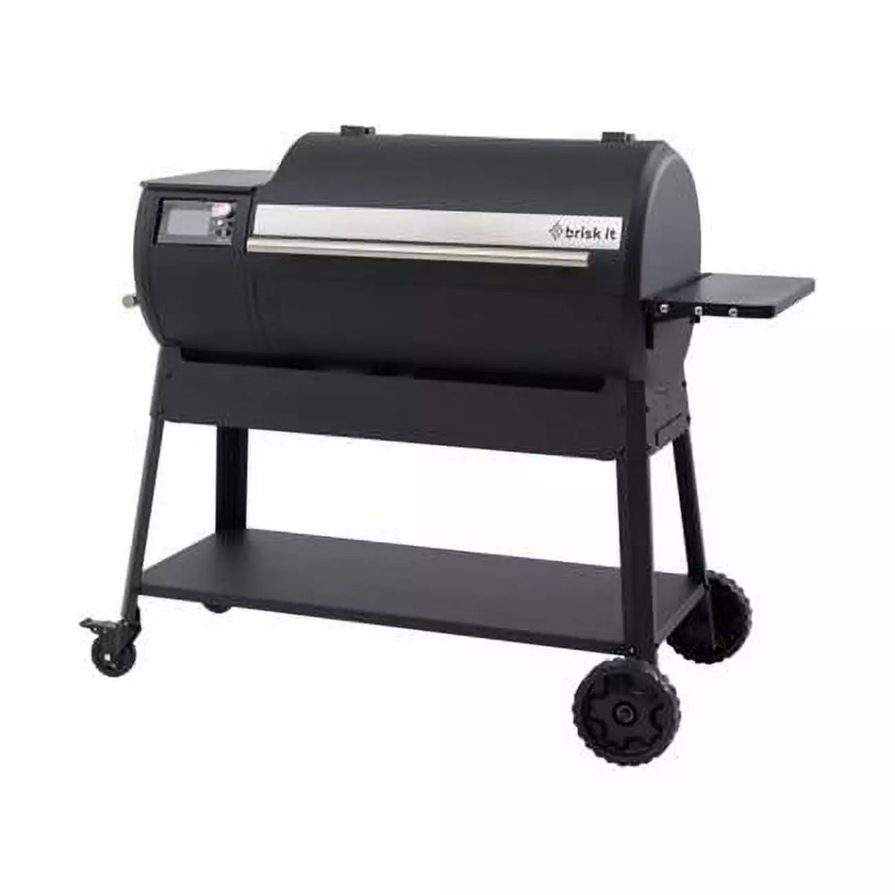 Brisk It Origin-940 Smart Compatible Pellet Grill 940-Sq Black and Silver