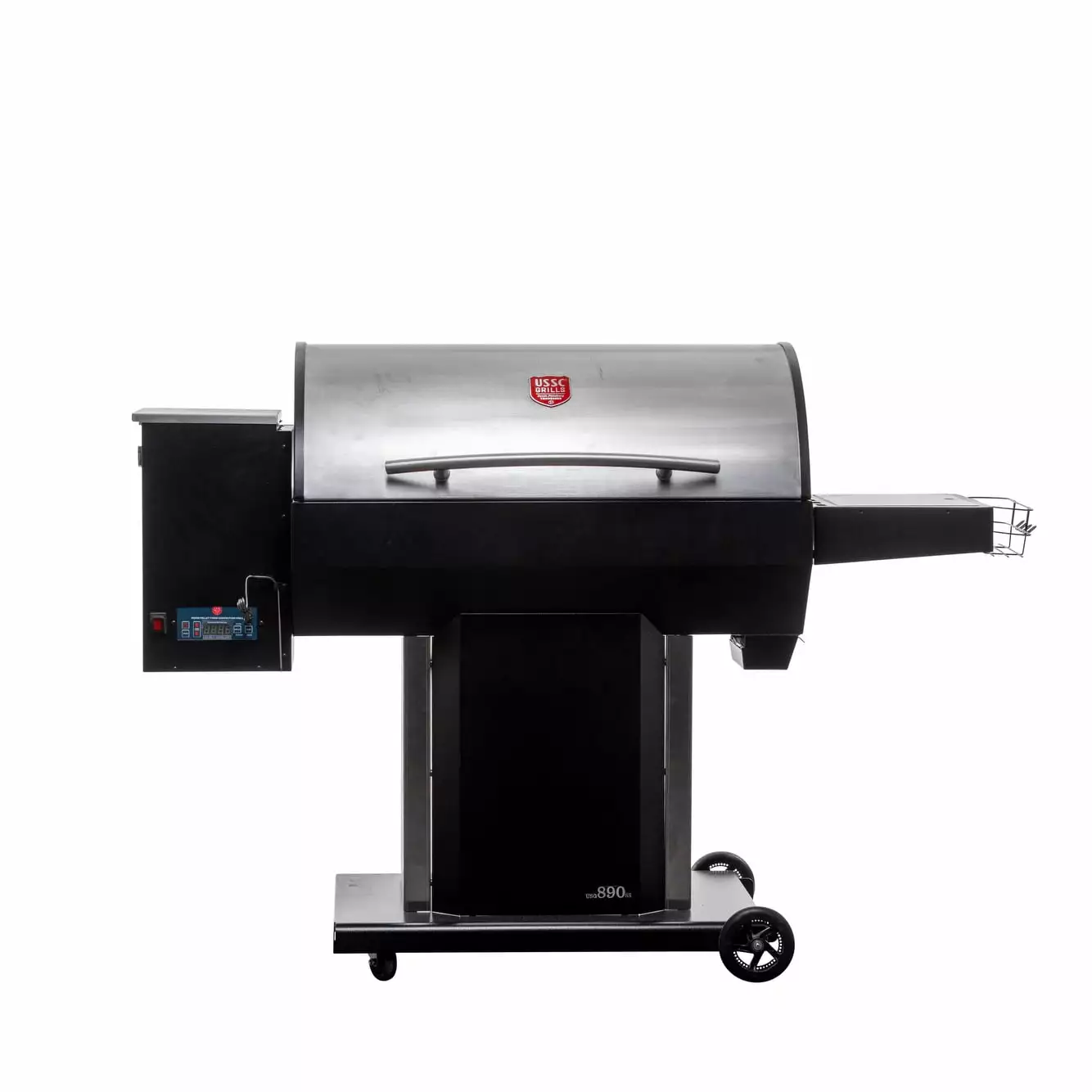USSC Grills 890 sq Stainless Steel Wood Pellet Grill and Smoker Outdoor BBQ