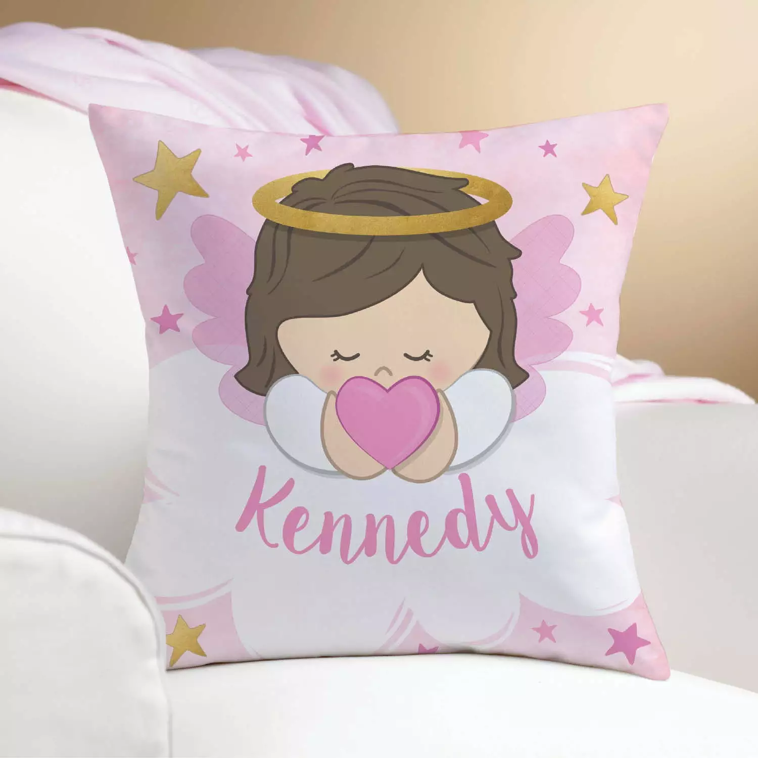 Guardian Angel Personalized Throw Pillow ONLINE