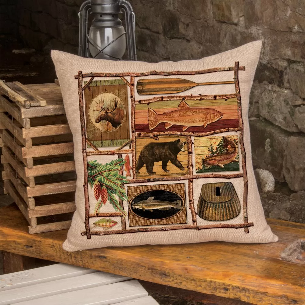 Heritage Lace Lodge Hollow Nature Scene 12x20 Throw Pillow Cover
