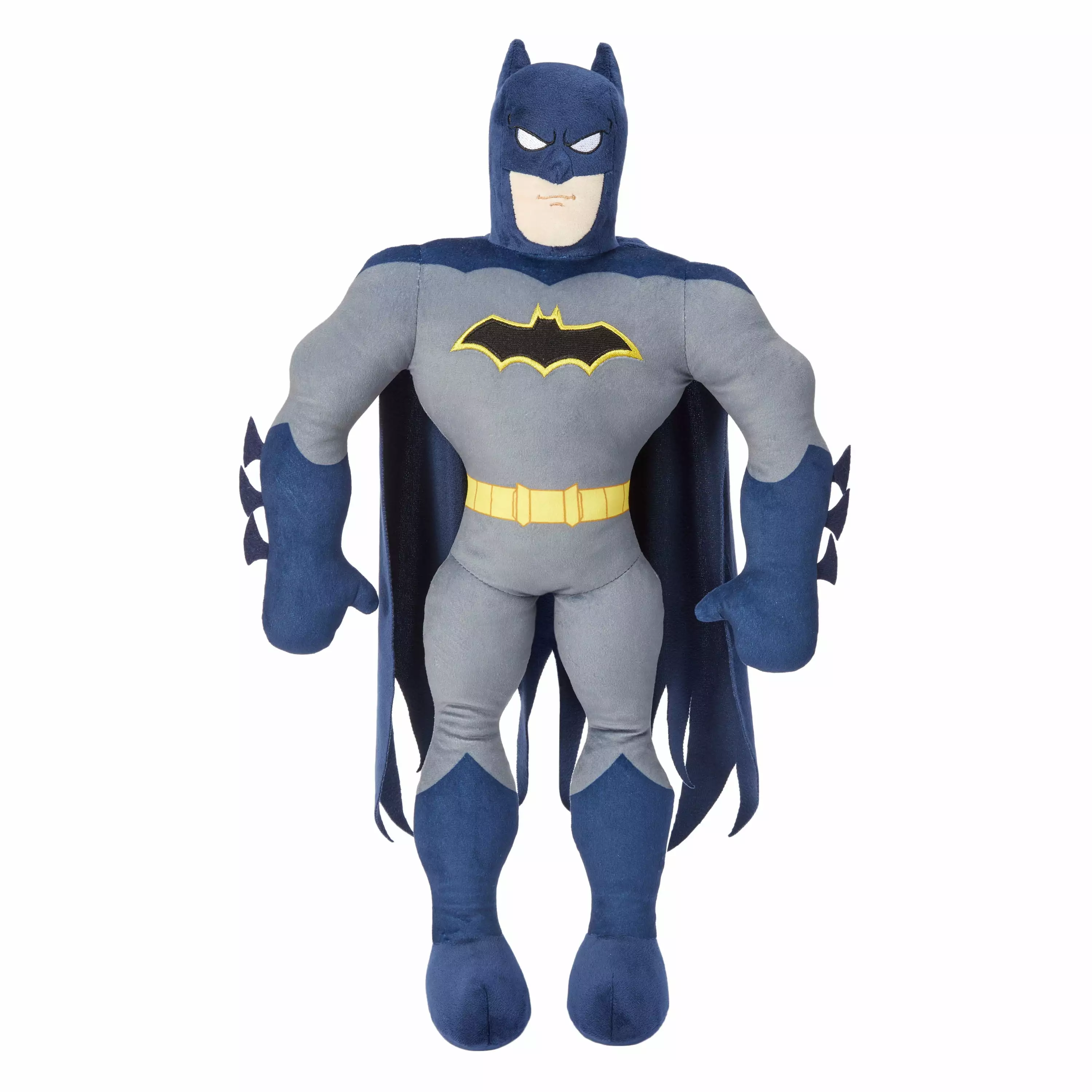 Batman Kids Bedding Plush Cuddle and Decorative Pillow Buddy Gray Warner Bros