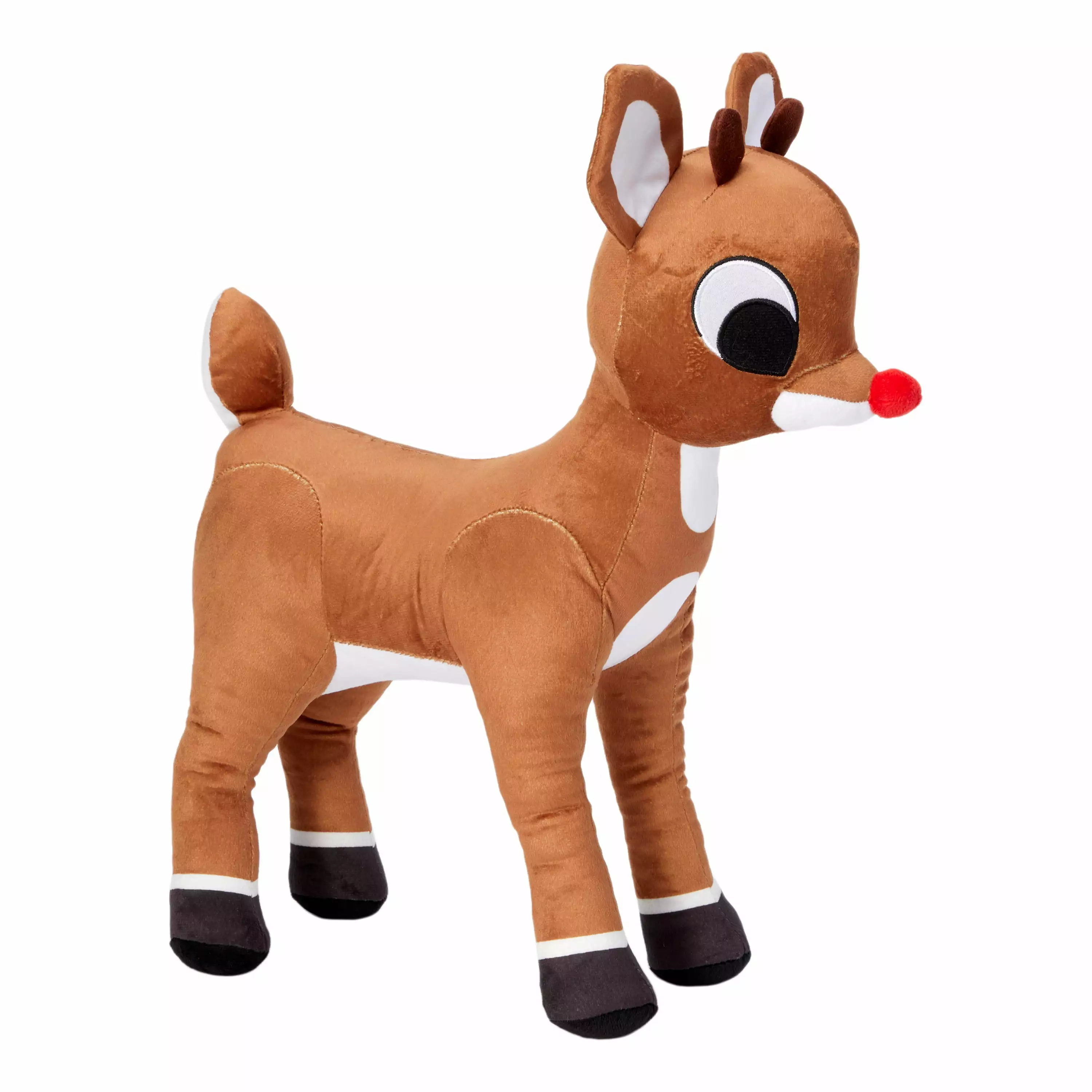 Rudolph Red-Nosed Reindeer Kids Plush Bedding Cuddle and Decorative Pillow Buddy