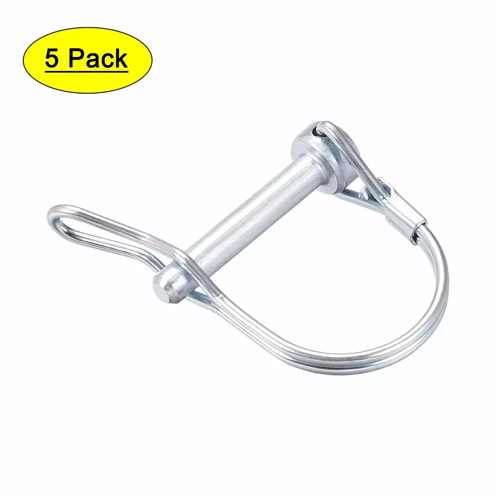 Uxcell Shaft Locking Pin w Ear 6mm x 35mm Coupler Pin Farm Trailers Lawn Garden Arch 5Pcs 6