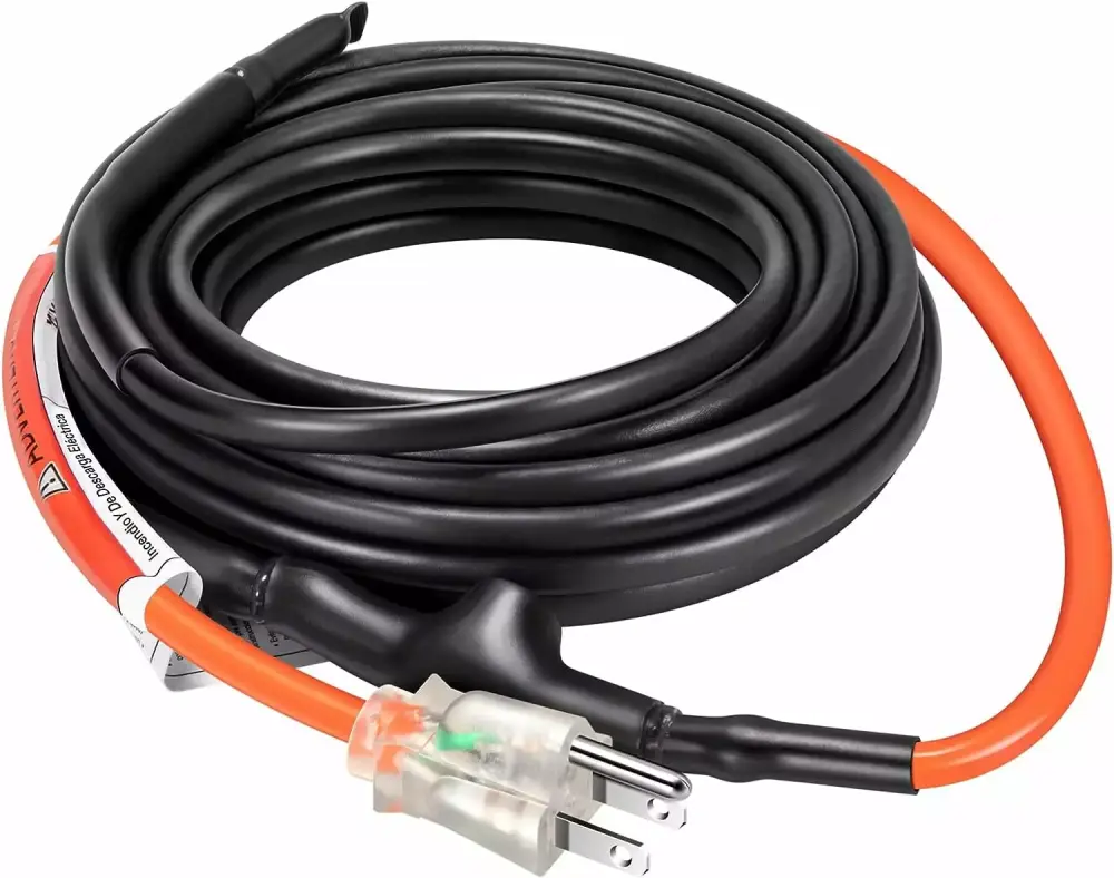 VIVOSUN JHSF Self Regulating Pipe Heating Cable 6Ft 120V Built- Thermostat 12