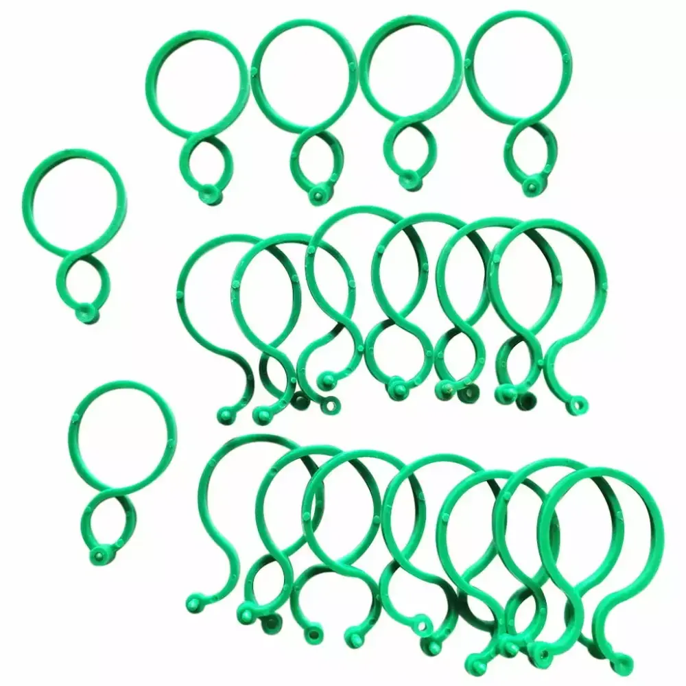 100Pcs Botany Stem Vine Strapping Clips Garden Bundled Buckle Ring Tool Propagation