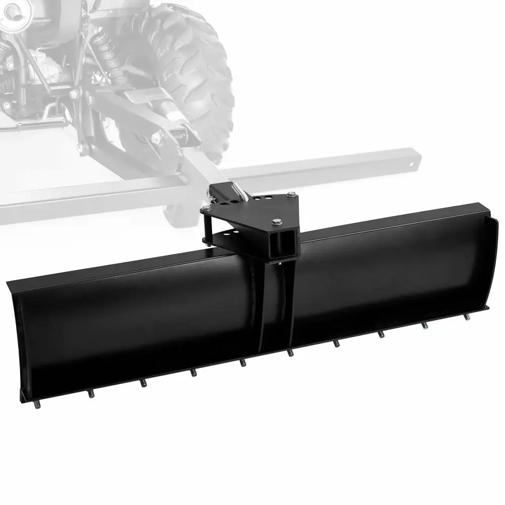 2024 ATV UTV 3-Position Scrape Blade - 5 Adjustable Angles Universal Snow Plow Dirt Leveler