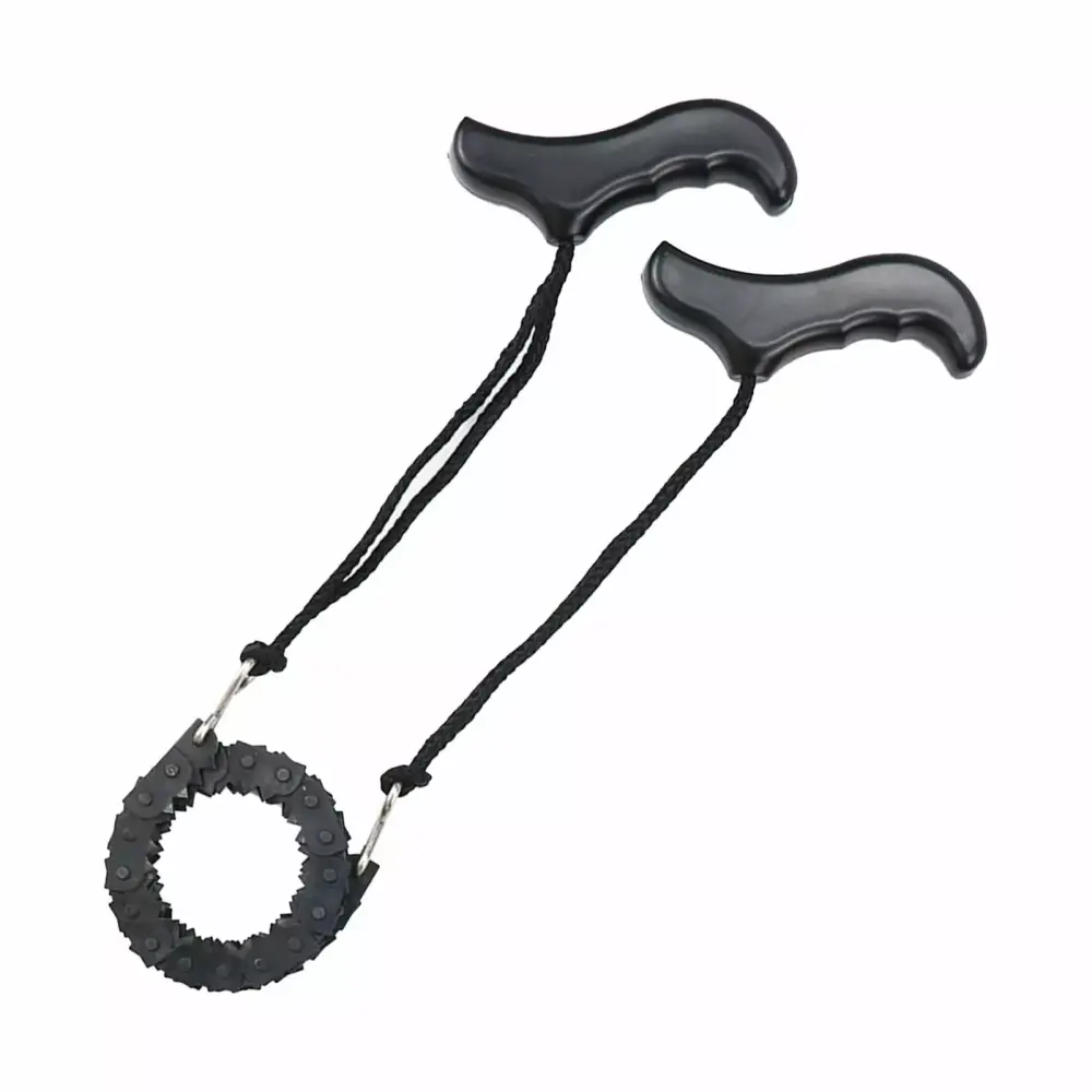 Hzjzj Outdoor Travel-Friendly Handheld Garden Logging Rope Saw - Camping EDC Chain Saw