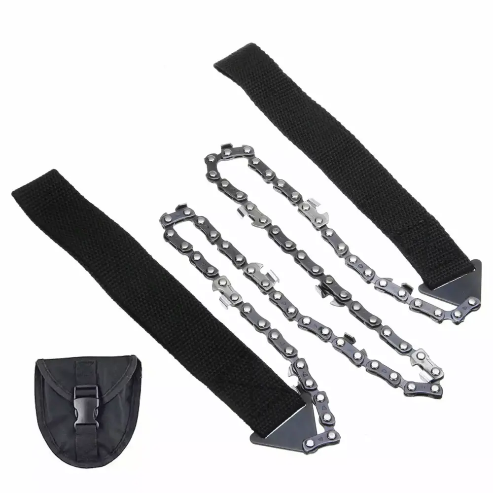 Mgaxud 25.6 Inch Travel-Friendly Pocket Chainsaw Cozy Handles Outdoor Survival