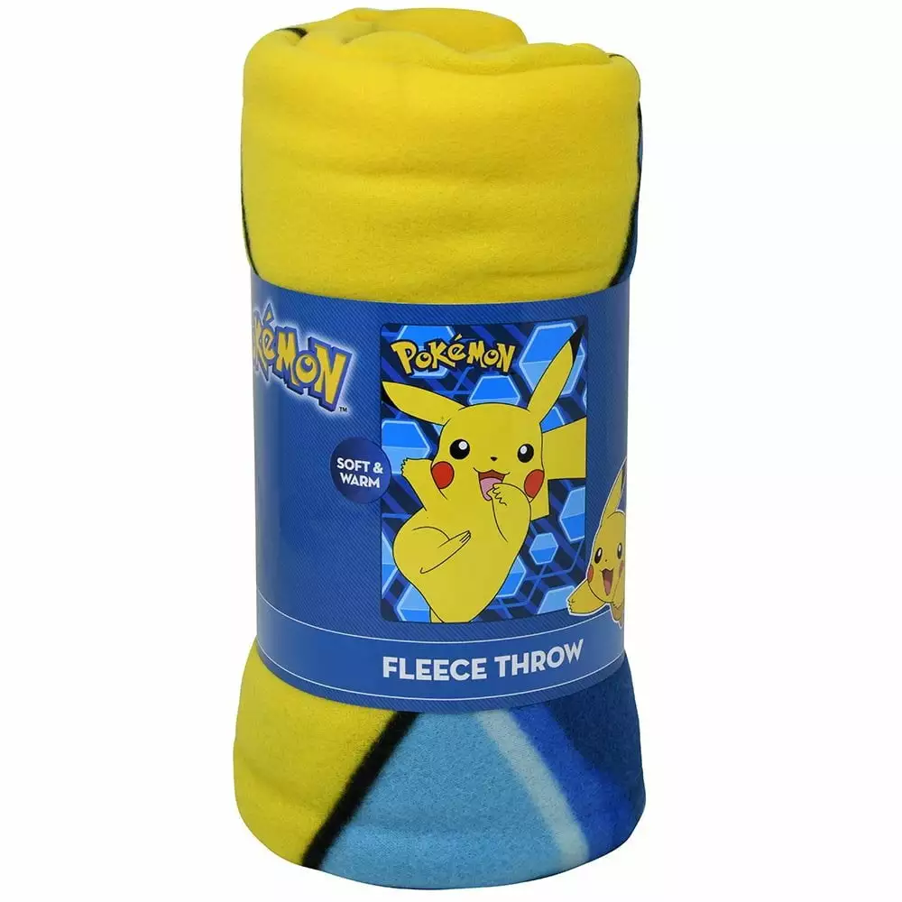 Pokemon Pikachu Fleece Throw Blanket - Soft and Cozy 46 x 60 Inches