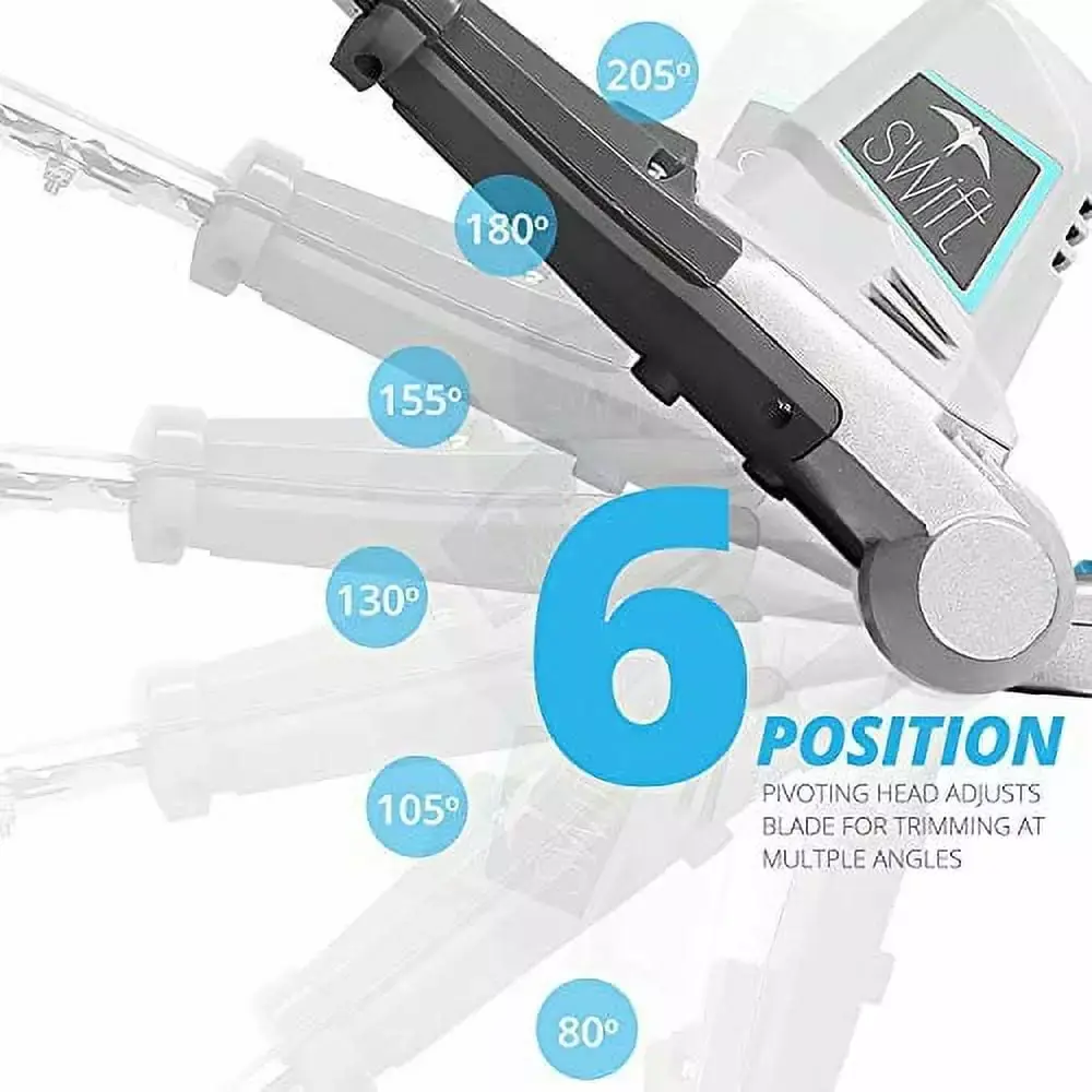 40V Cordless Pole Hedge Trimmer Long Reach 20 Cutting Length Adjustable Head 2Ah Battery