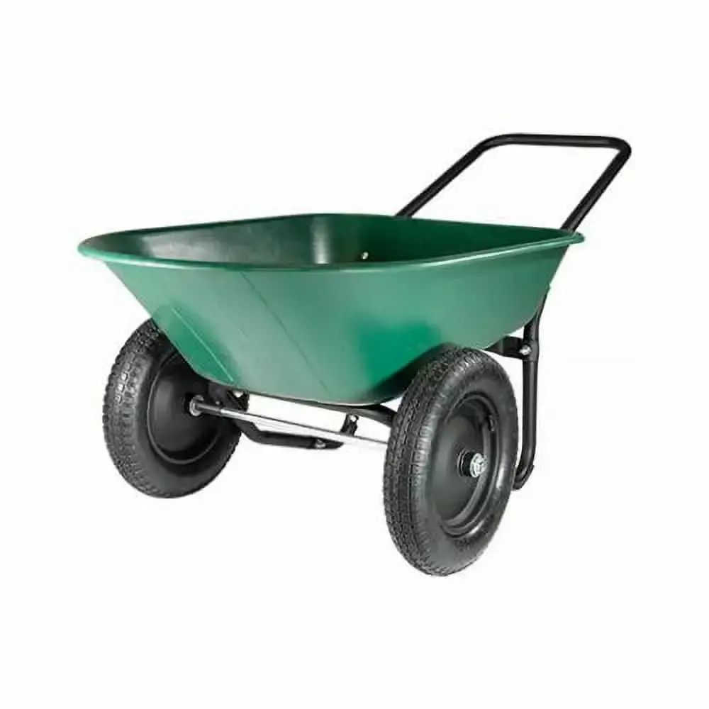 Green Thumb 70008 2 Wheel Poly Wheelbarrow Lightweight Garden Cart 1