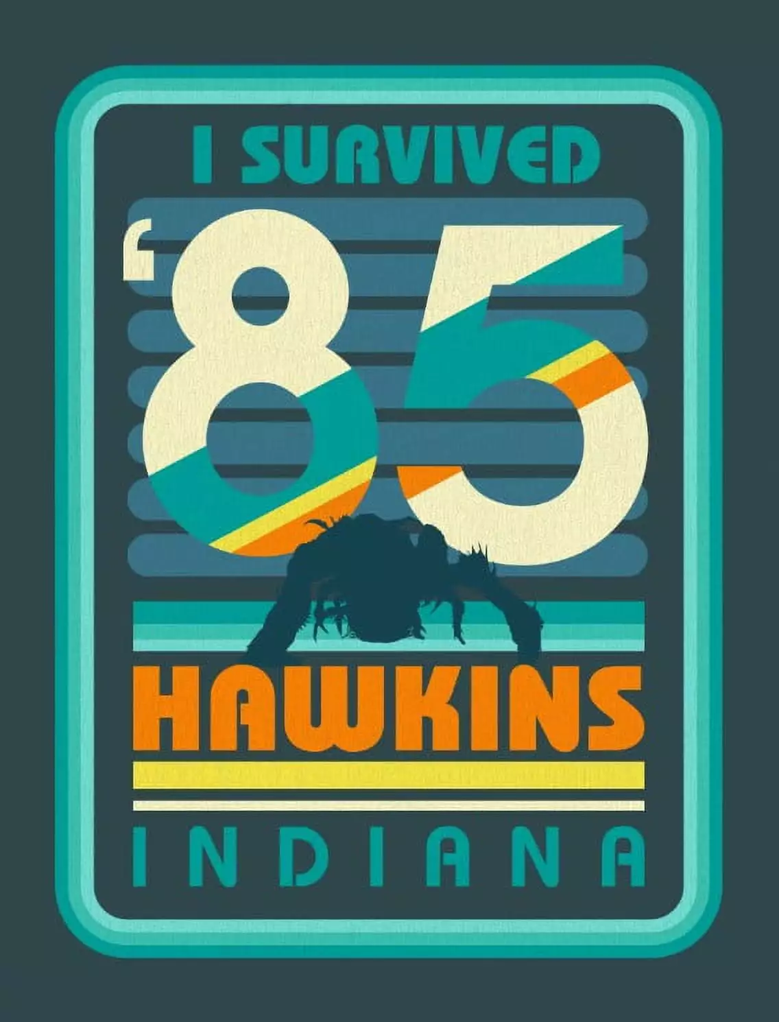 Stranger Things Teal Hawkins 85 46x60 Throw Blanket Fans