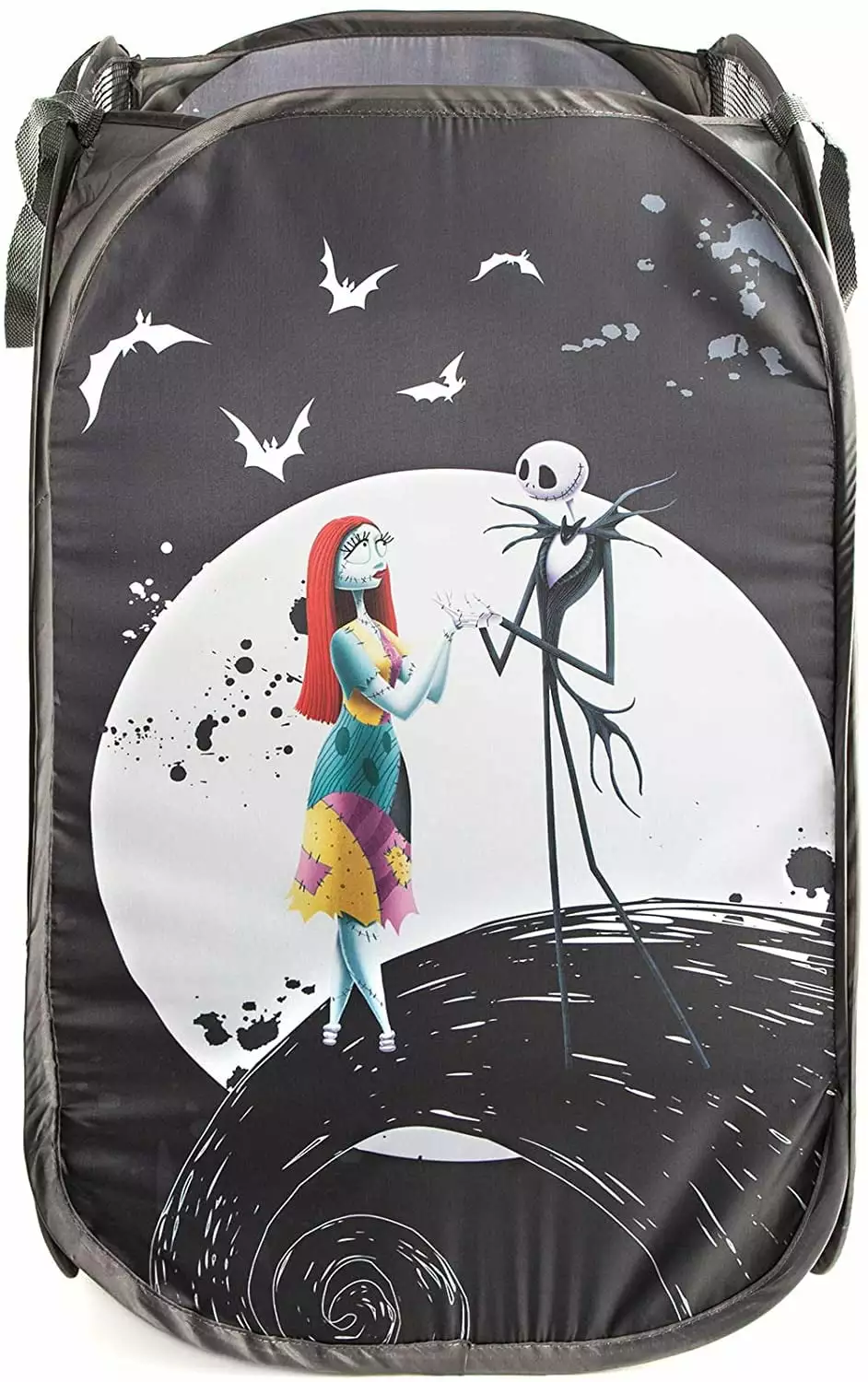 Disney Nightmare Before Christmas Jack & Sally Pop Up Hamper Mesh Laundry Bag Jay Franco