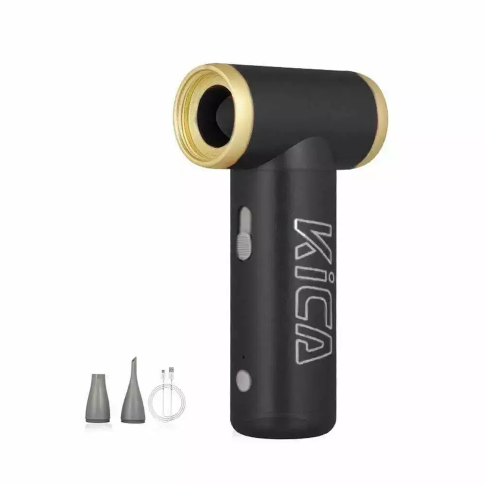 Travel-Friendly Jet Fan 2 Mini Electric Air Blower Rechargeable Duster Black