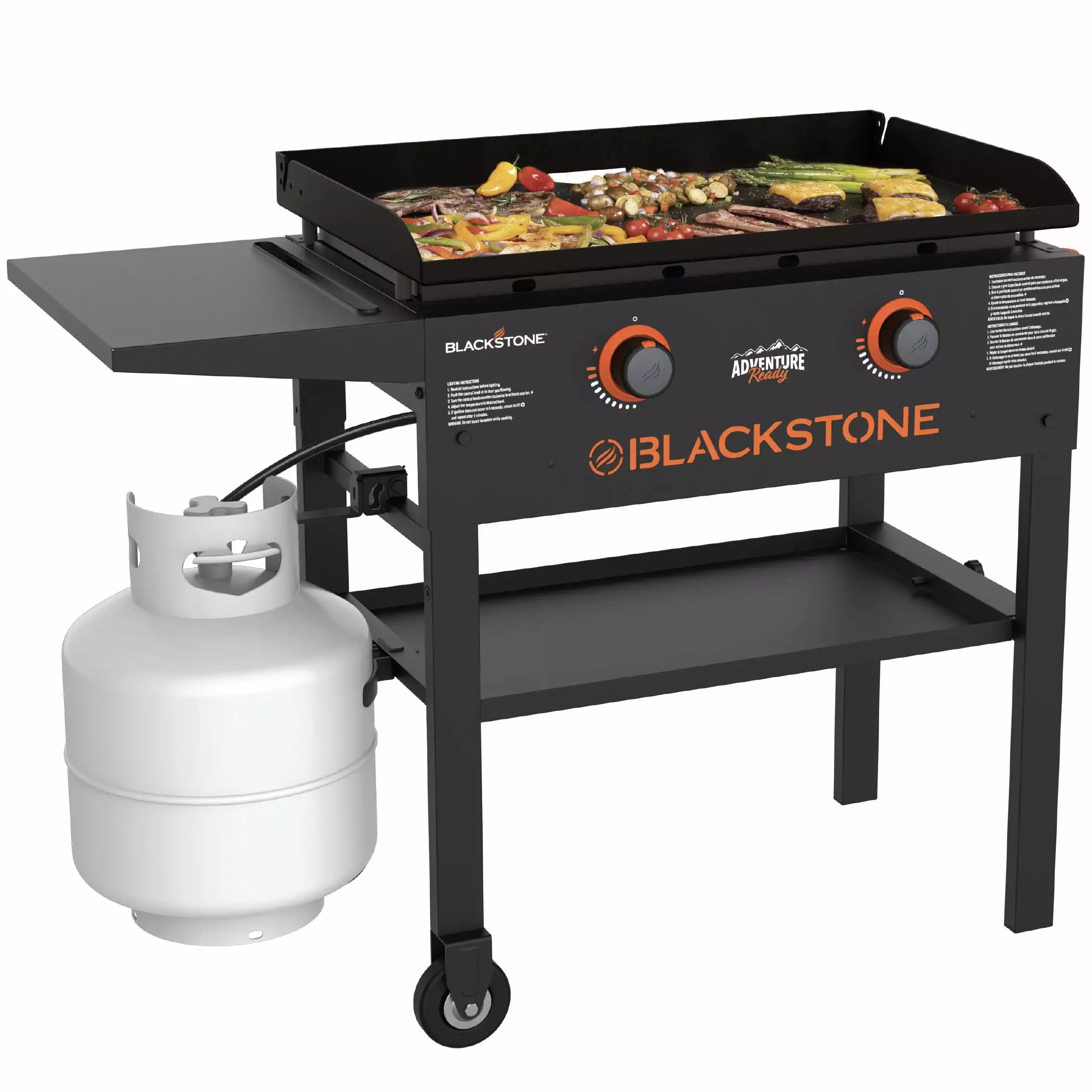 Blackstone Adventure Ready 2 Burner 28 Inch Propane Griddle Omnivore Griddle Plate