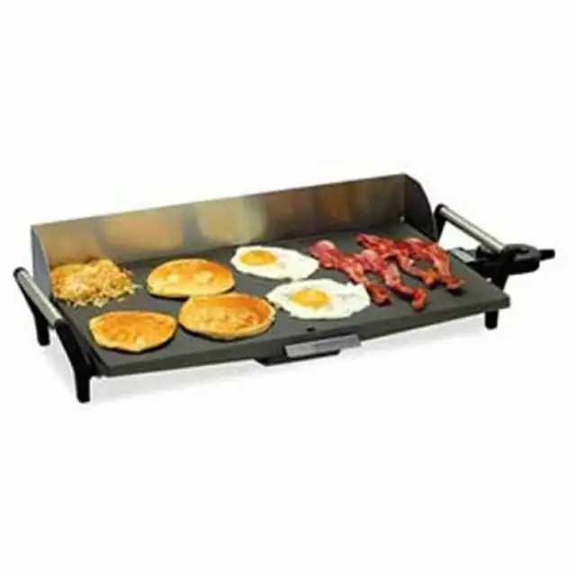 Cadco PCG-10C Travel-friendly Griddle - 120-Volt Portable Electric Grill