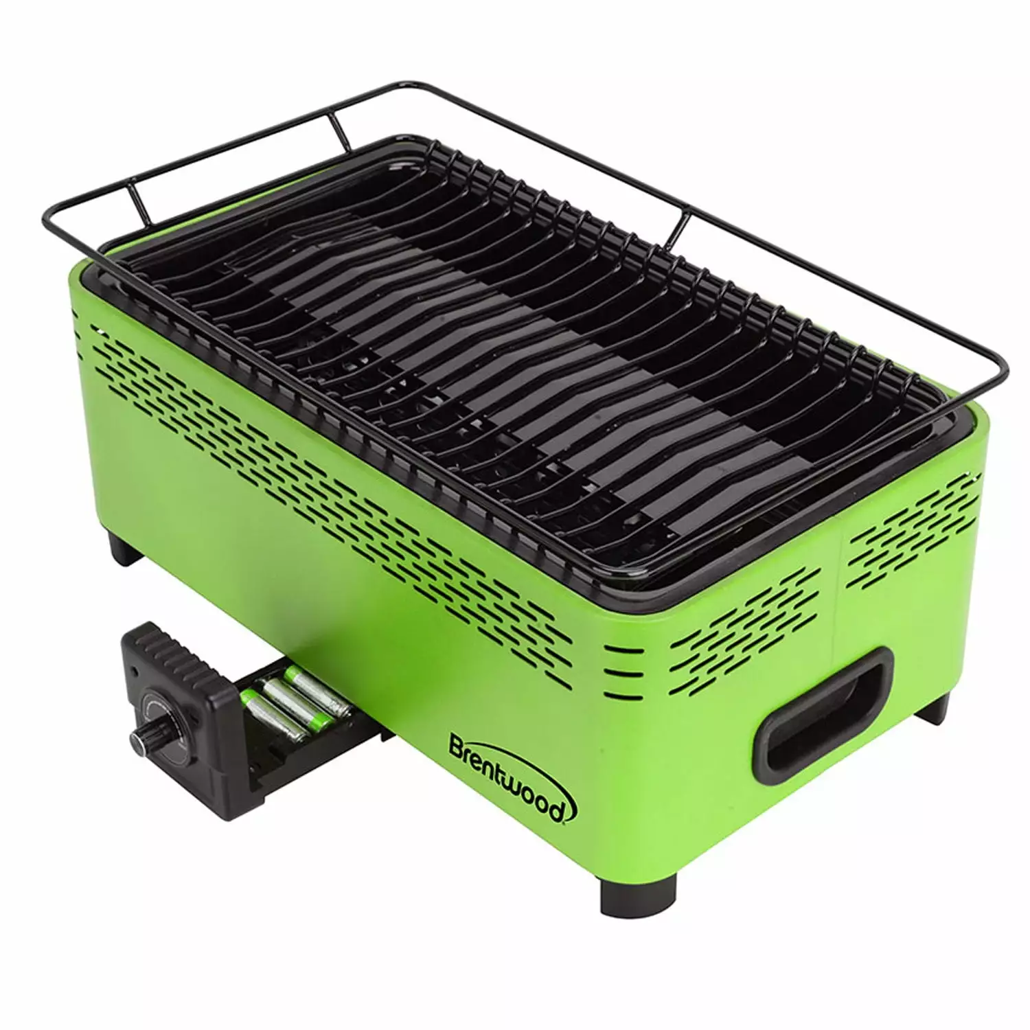 Brentwood BBF-31G Non-Stick Dishwasher Safe Travel-friendly Barbecue Green