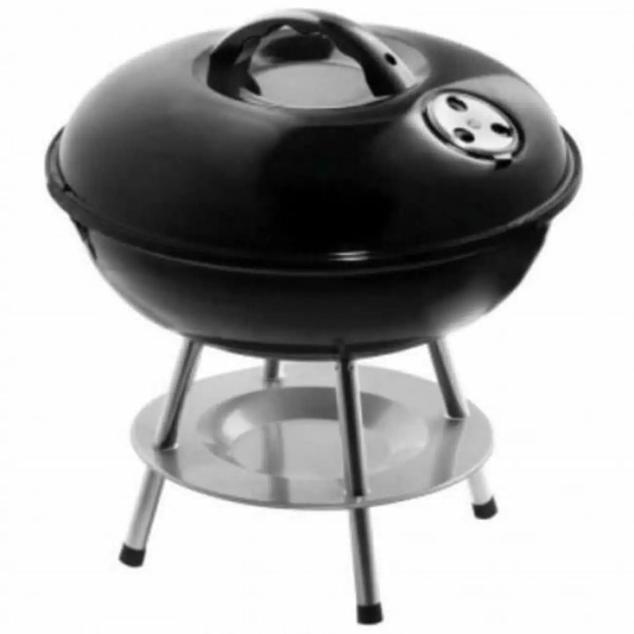 14 Inch Travel-friendly Barbecue Grill Charcoal Portable Outdoor Cooking Grandoldgarden