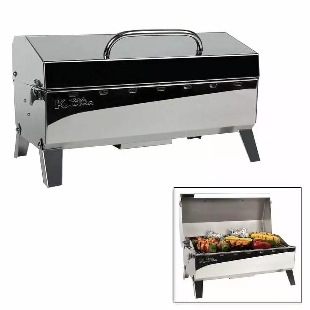 KUUMA Stow N' Go 160 Gas Grill 13,000BTU Regulator Thermometer and Igniter
