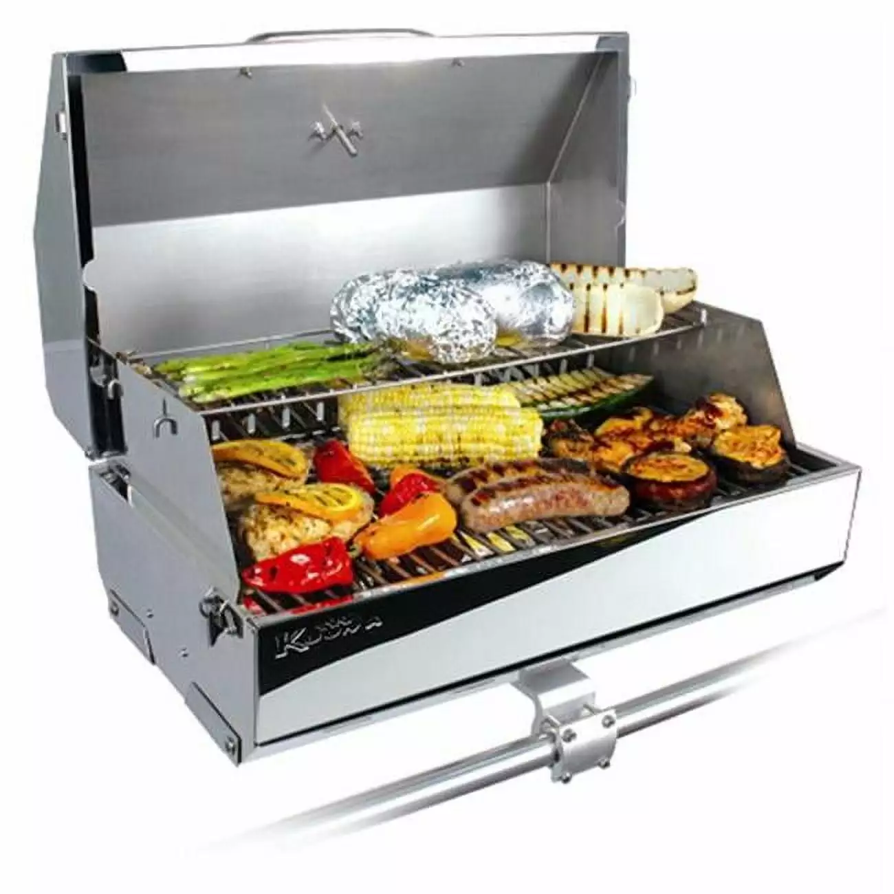 Kuuma Stow N Go 316 Elite Portable Gas Grill Stainless Steel 27x15x13 Inches