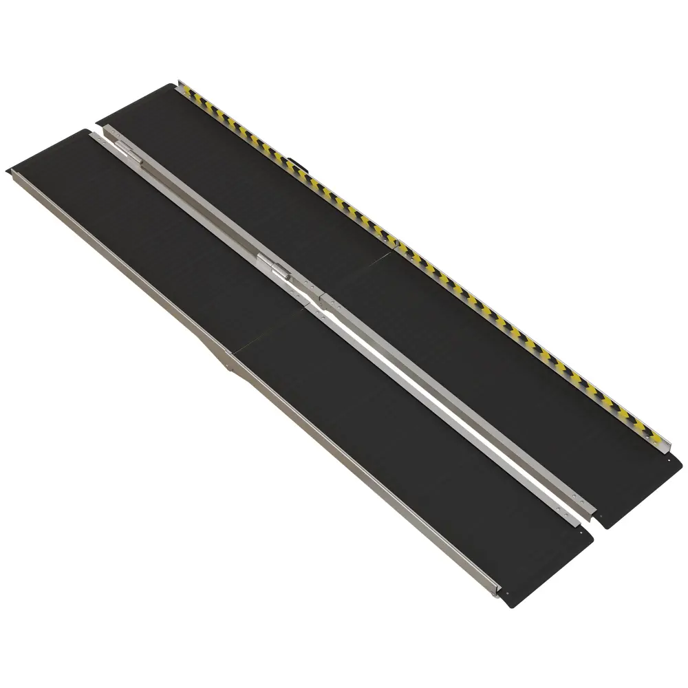 Homcom 8Ft Foldable Wheelchair Ramp Aluminum Handicap Accessible Ramp aosom business