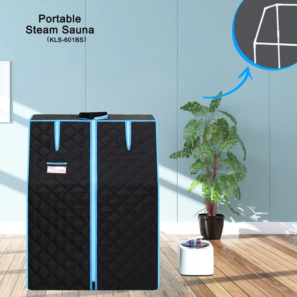 Travel Friendly Half Body Black Steam Sauna Tent Personal Relaxation Detox rnb