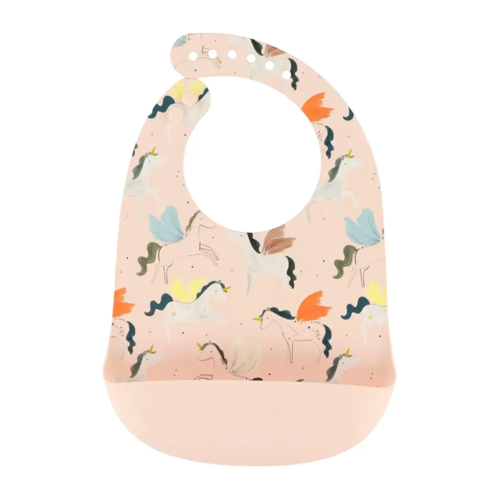 Silicone Bib Printed-Unicorn