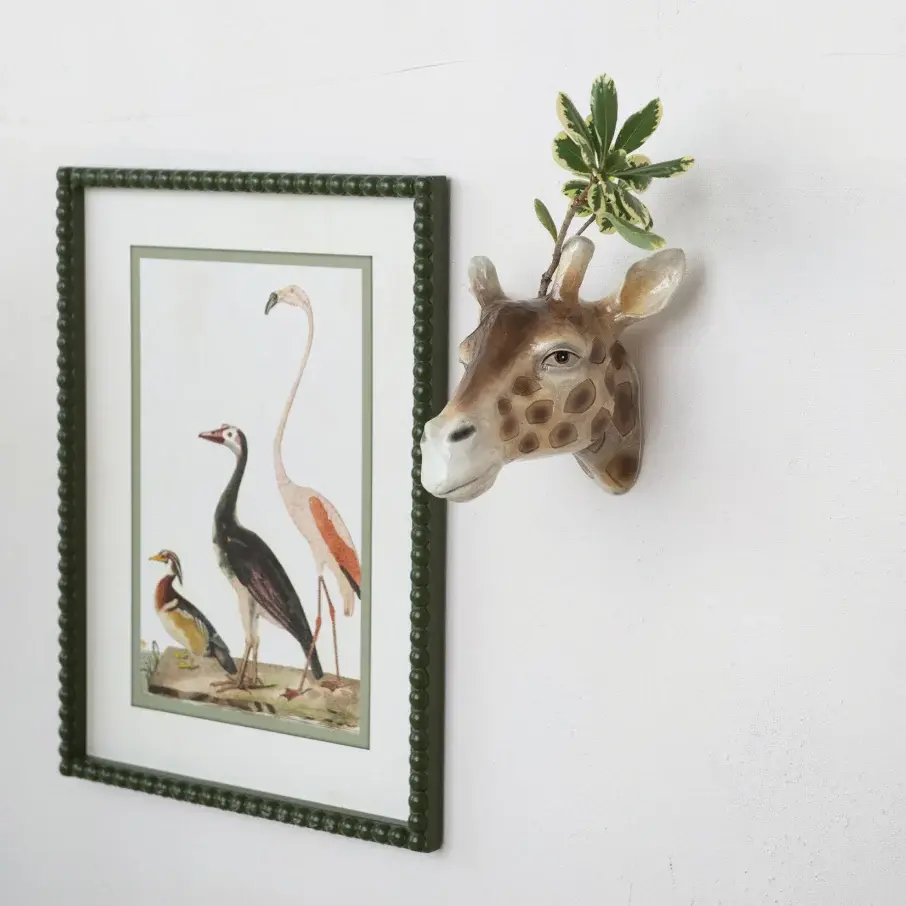Vintage Reproduction Bird Image & Bobbin Frame