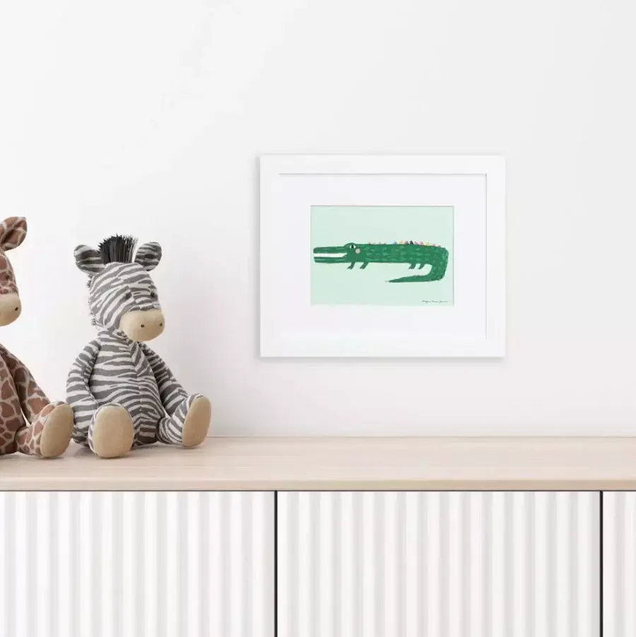 Vintage Style Crocodile