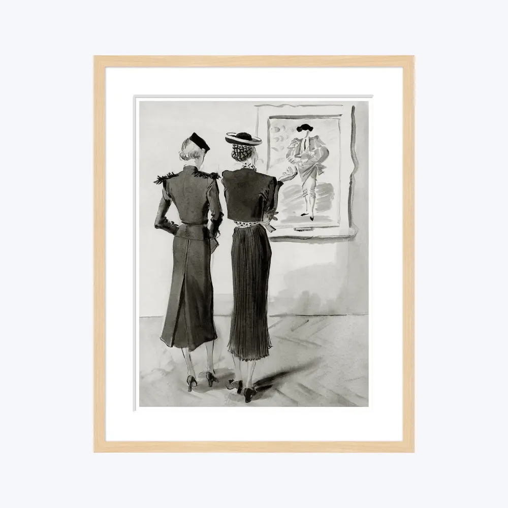 Vogue Illustration, "Women Looking at Toreador", Rene Bouet-Willaumez