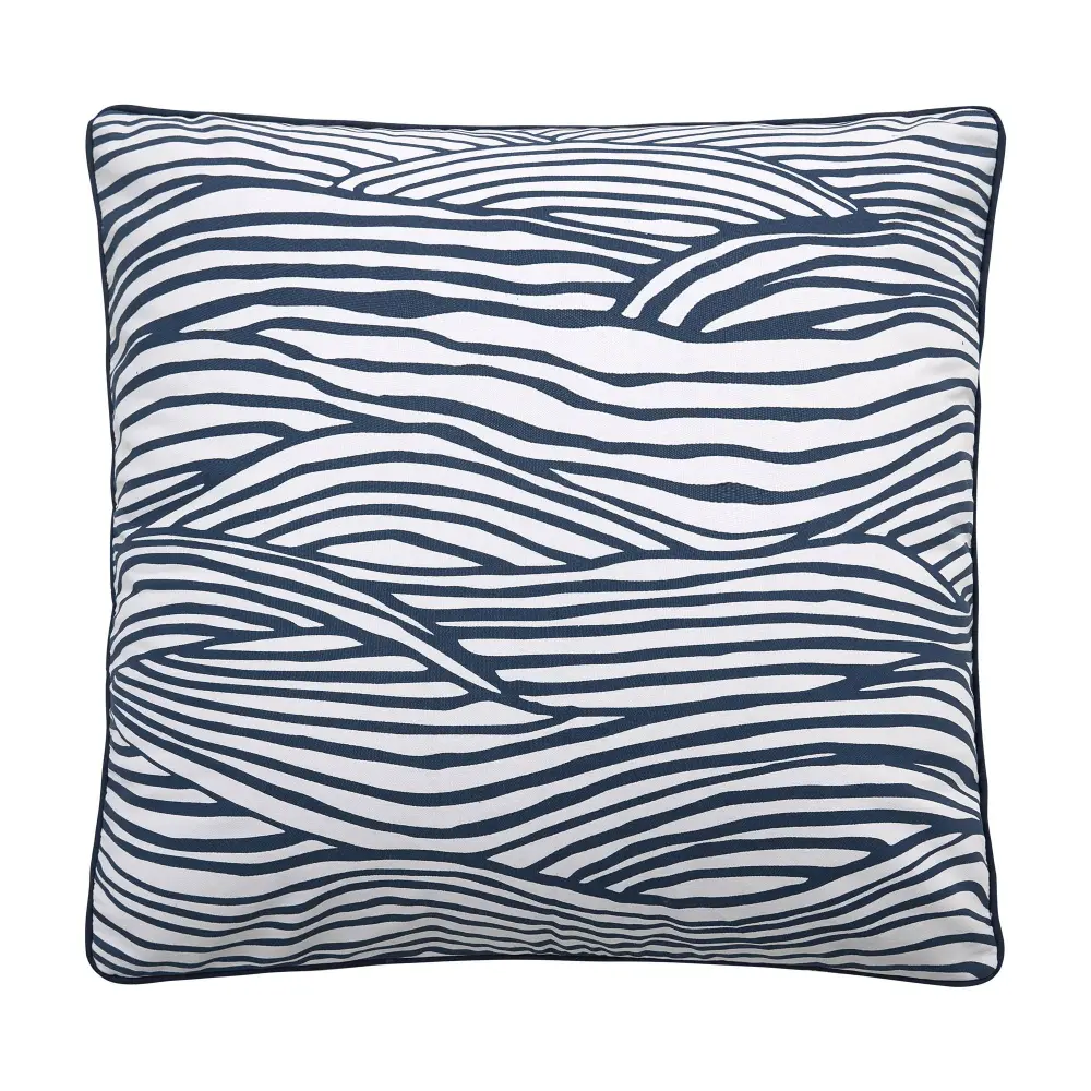 Waves Indoor/Outdoor Patterned Pillow - High Resolution Print
