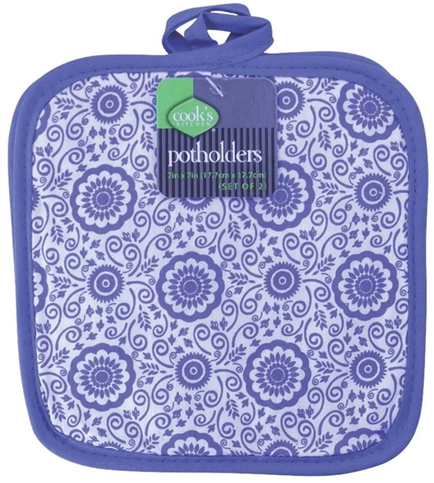 Cooks Kitchen 1000 Pot Holder 7 x 7 - Heat Resistant Kitchen Safety Essential