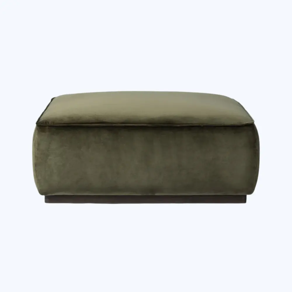 Sinclair Square Ottoman Storage Shelf