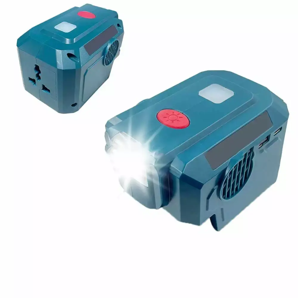 BUYISI 200W Power Inverter 110V to AC 110V Blue Portable Power Supply
