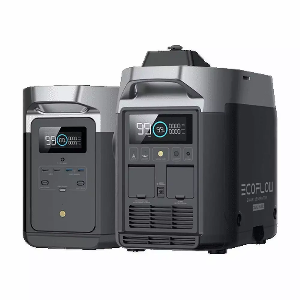 EF EcoFlow DELTA Max 2000 Travel-friendly Power Station 2016Wh 2400W 1800W Dual Fuel Generator Camping Home Backup