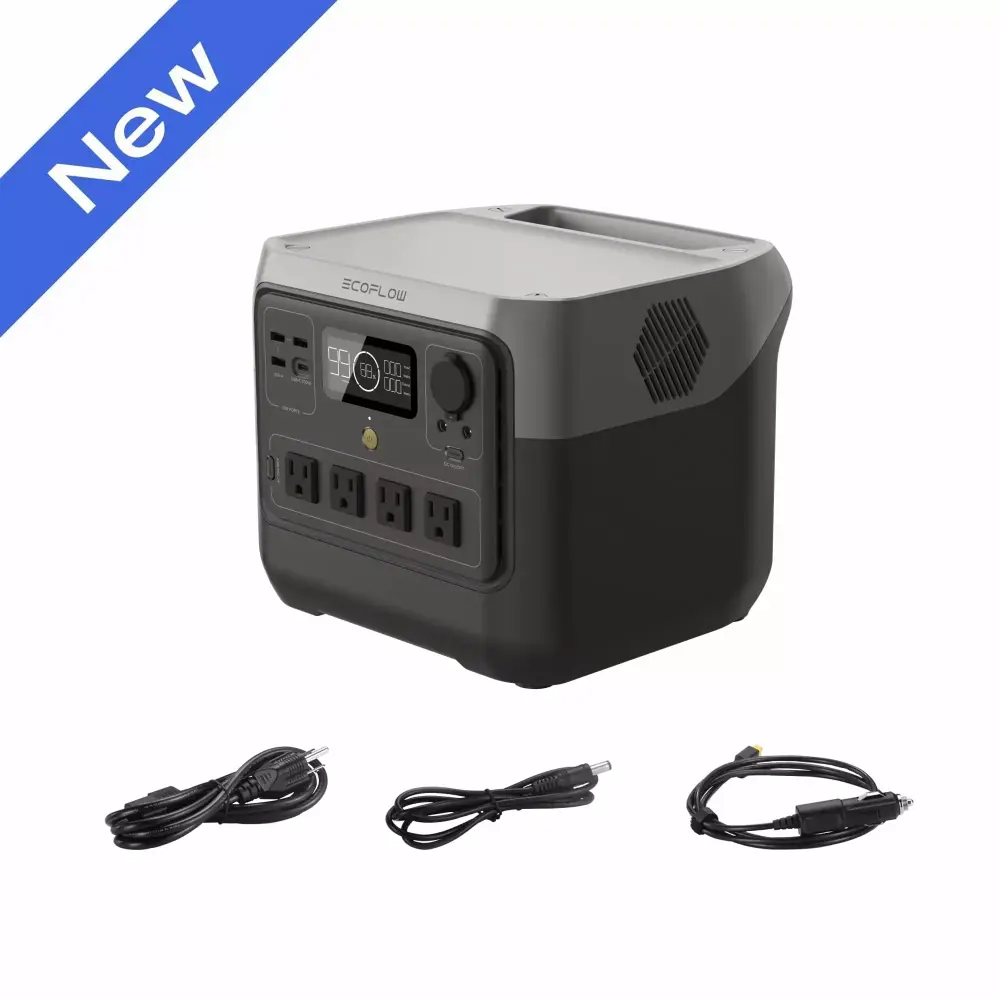 EcoFlow RIVER 2 Pro Power Station 716Wh LFP Battery 1600W Solar Generator Outdoor and Home Use