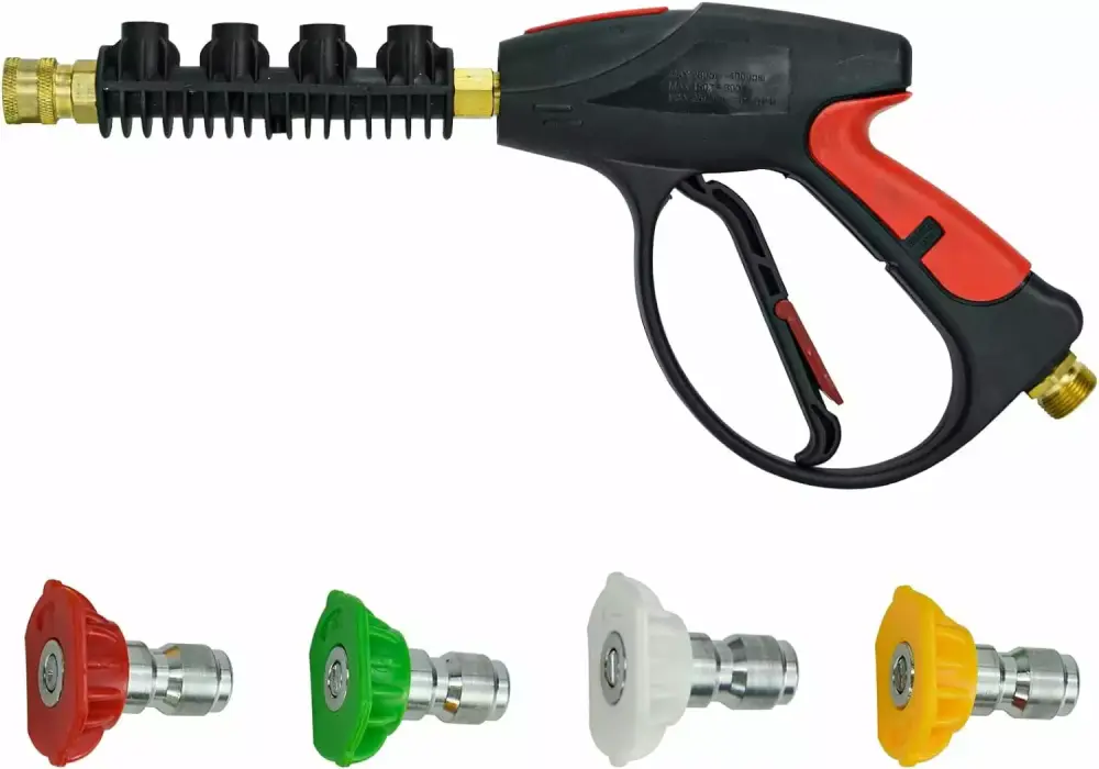 Twinkle Star Pressure Washer Gun 3000 PSI 4-Color Nozzles and M22 14mm Fitting