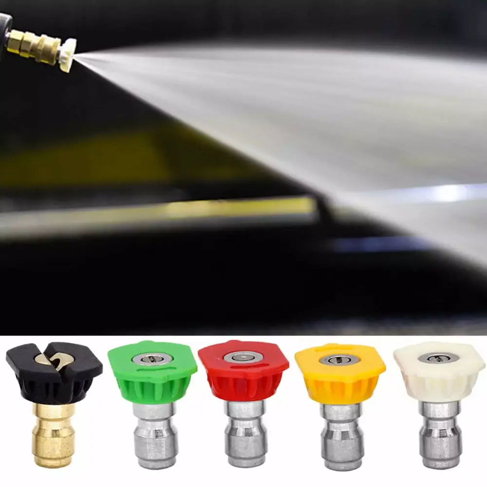 Xaweyi Pressure Washer Tips Set Rotating Turbo Nozzle and 1/4 Quick Connect 5 PCS