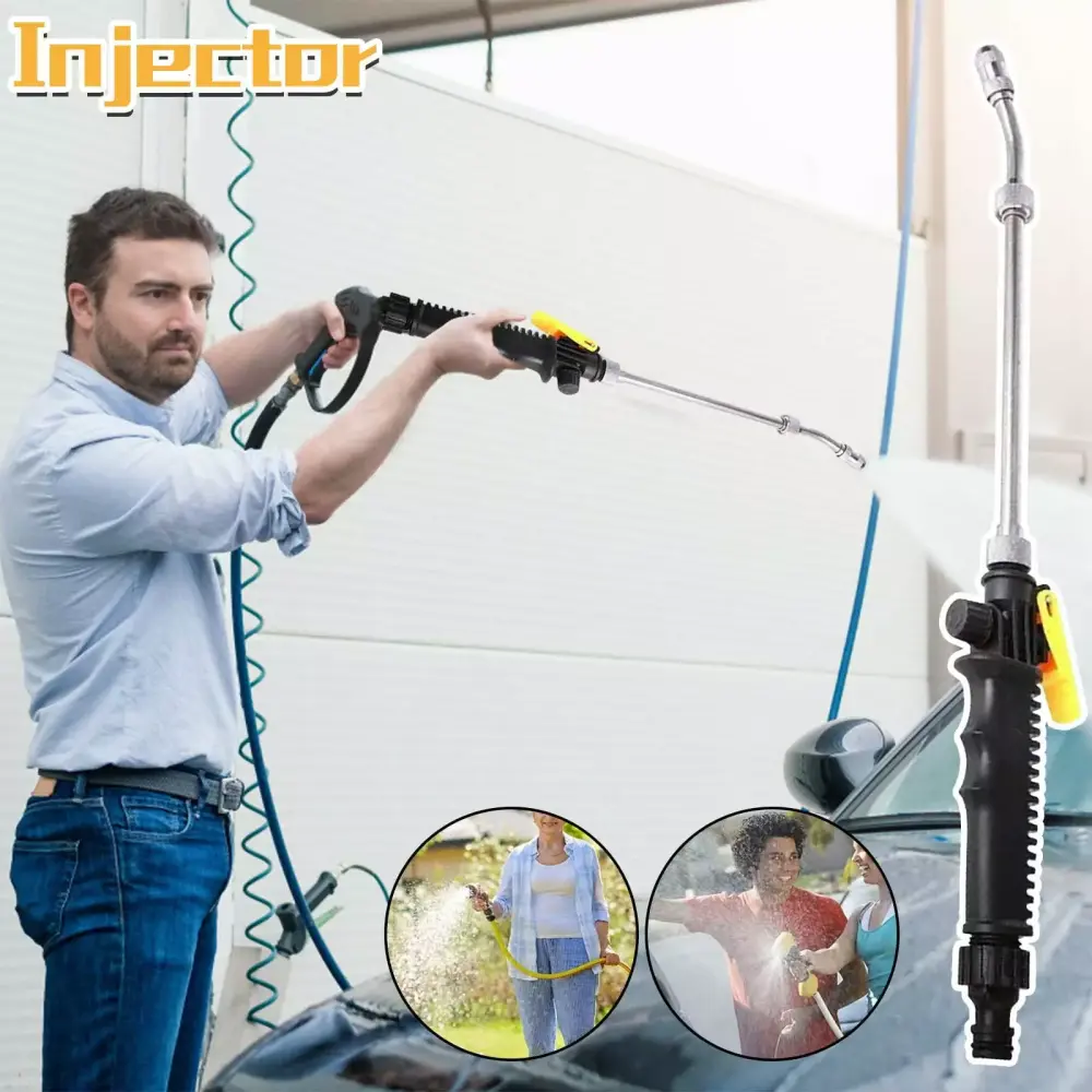 Blasgw Adjustable High-Pressure Cleaning Machine Detachable Hose Axbxcin