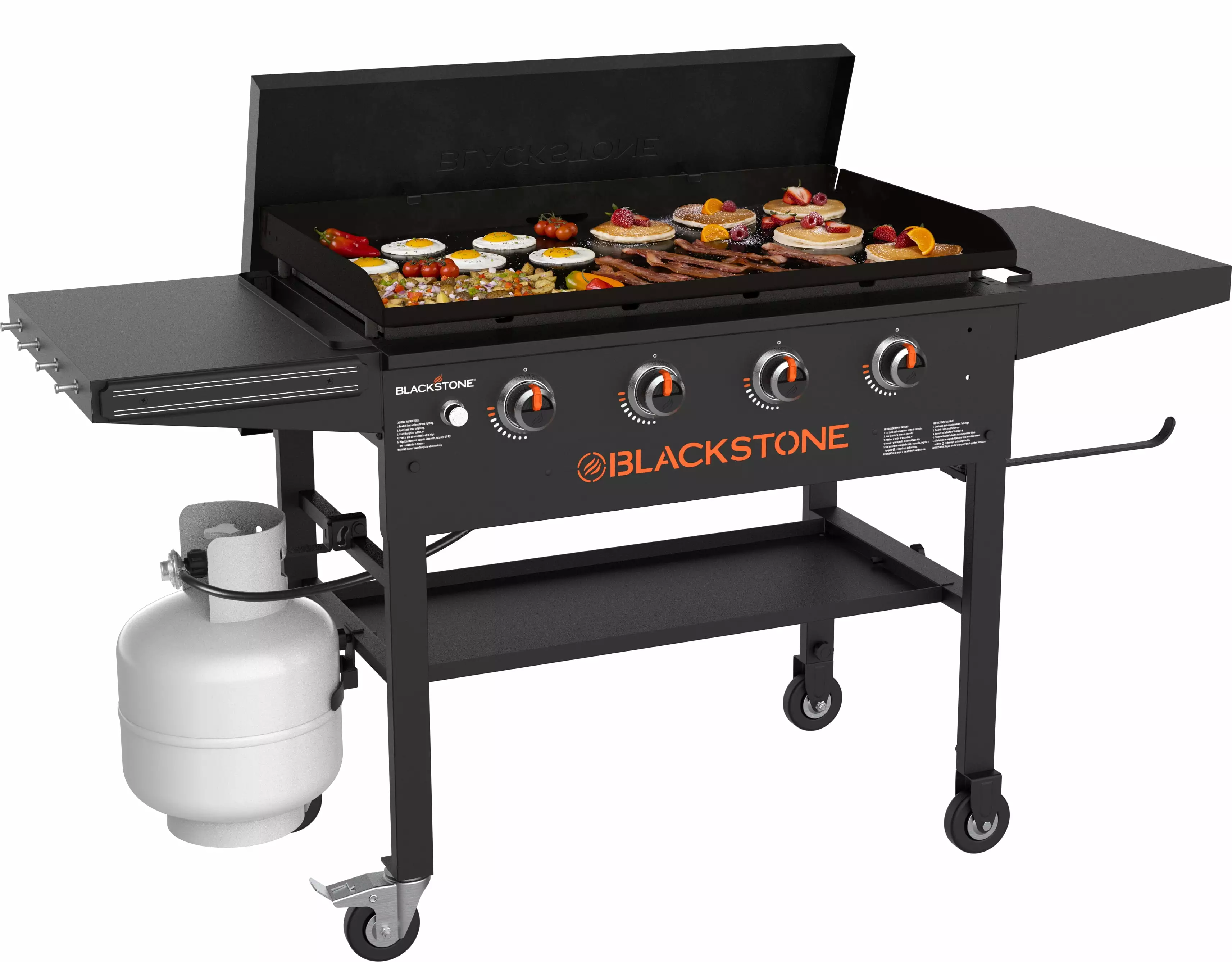 Blackstone Original 4-Burner 36 Inch Propane Omnivore Griddle Hard Cover