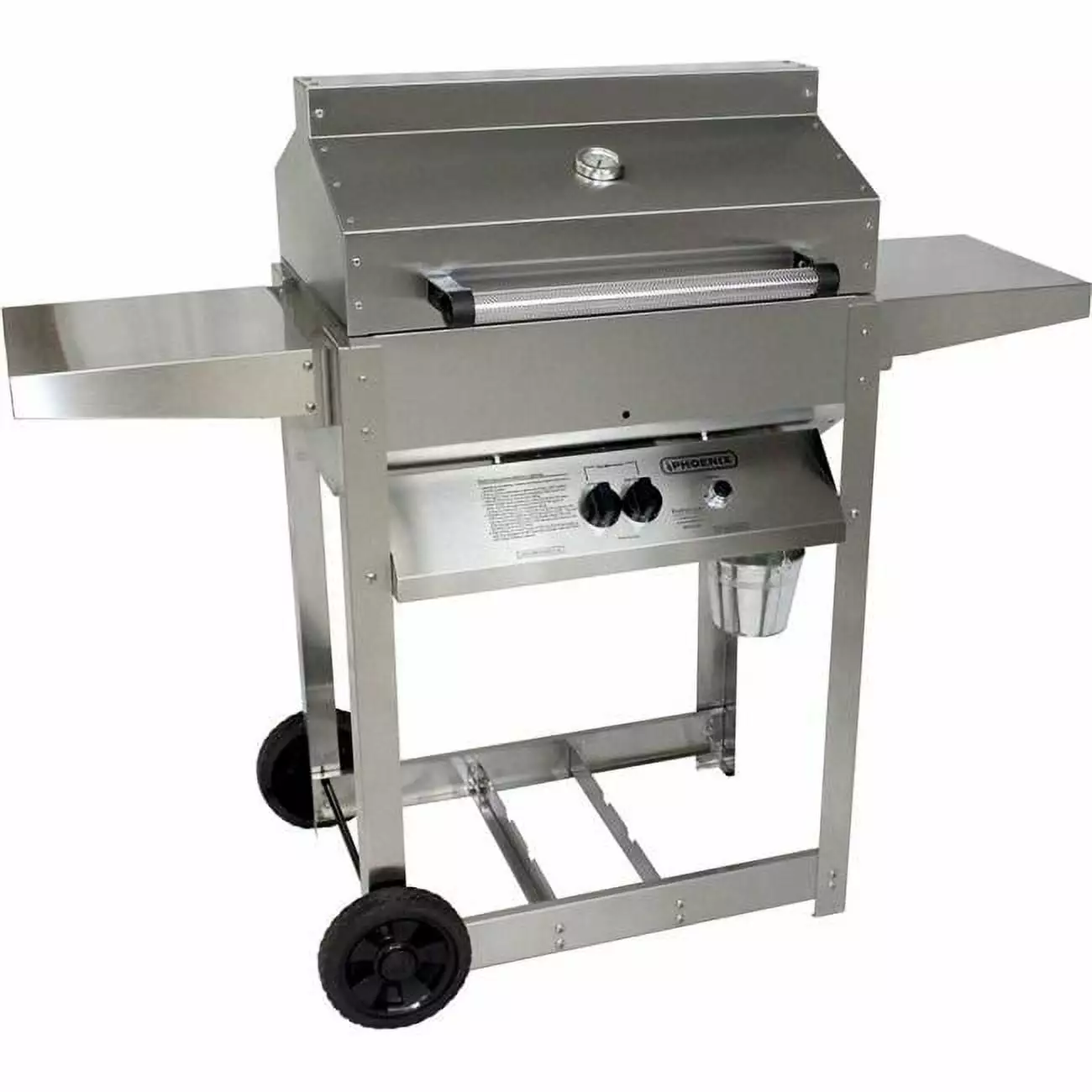Phoenix Grills SD Stainless Steel Propane Gas Riveted Grill Head On Cart
