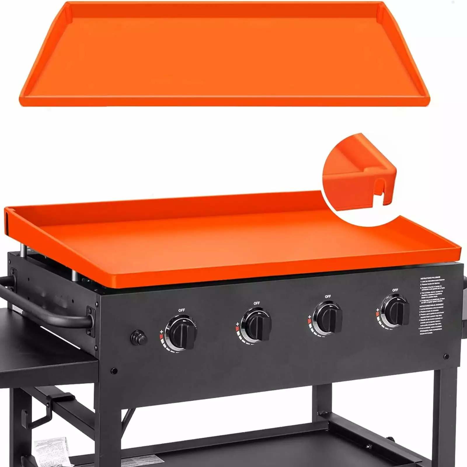 36 Silicone Griddle Mat - Full-Edge Protective Cover Blackstone - Reusable and Durable DOQAUS