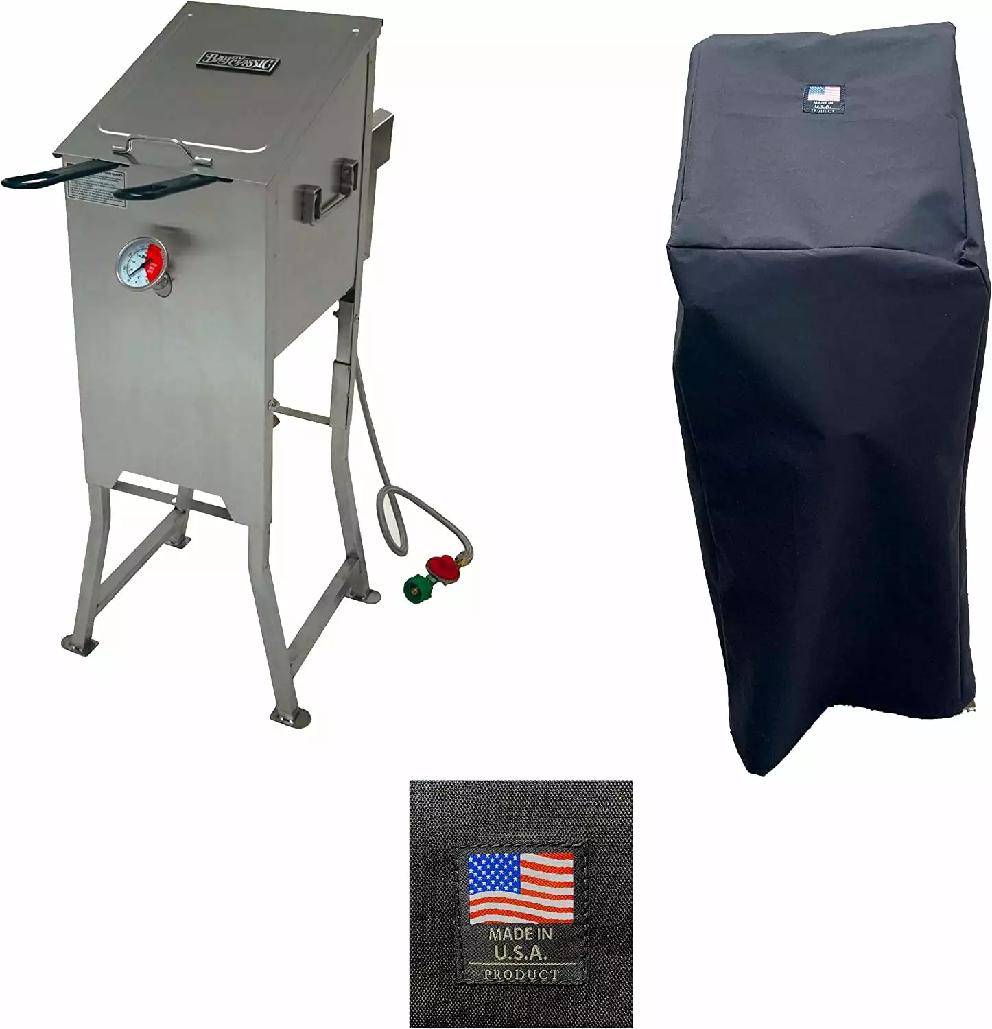 Timeless 700-701 Canvas Cover 4 Gallon Deep Fryer Without Side Cart USA Made vbcxx