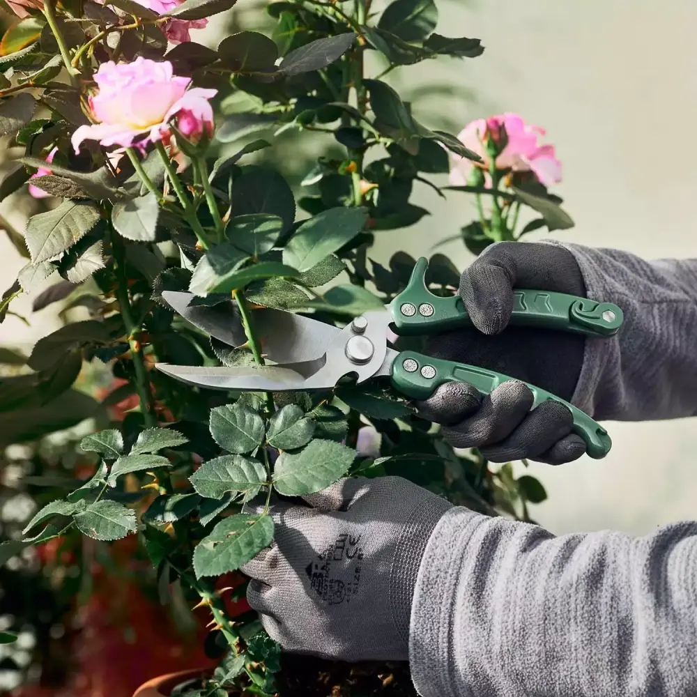 Essential Professional Long-lasting Stainless Steel Bypass Pruning Shears Precise Cutting Hedge Trimming