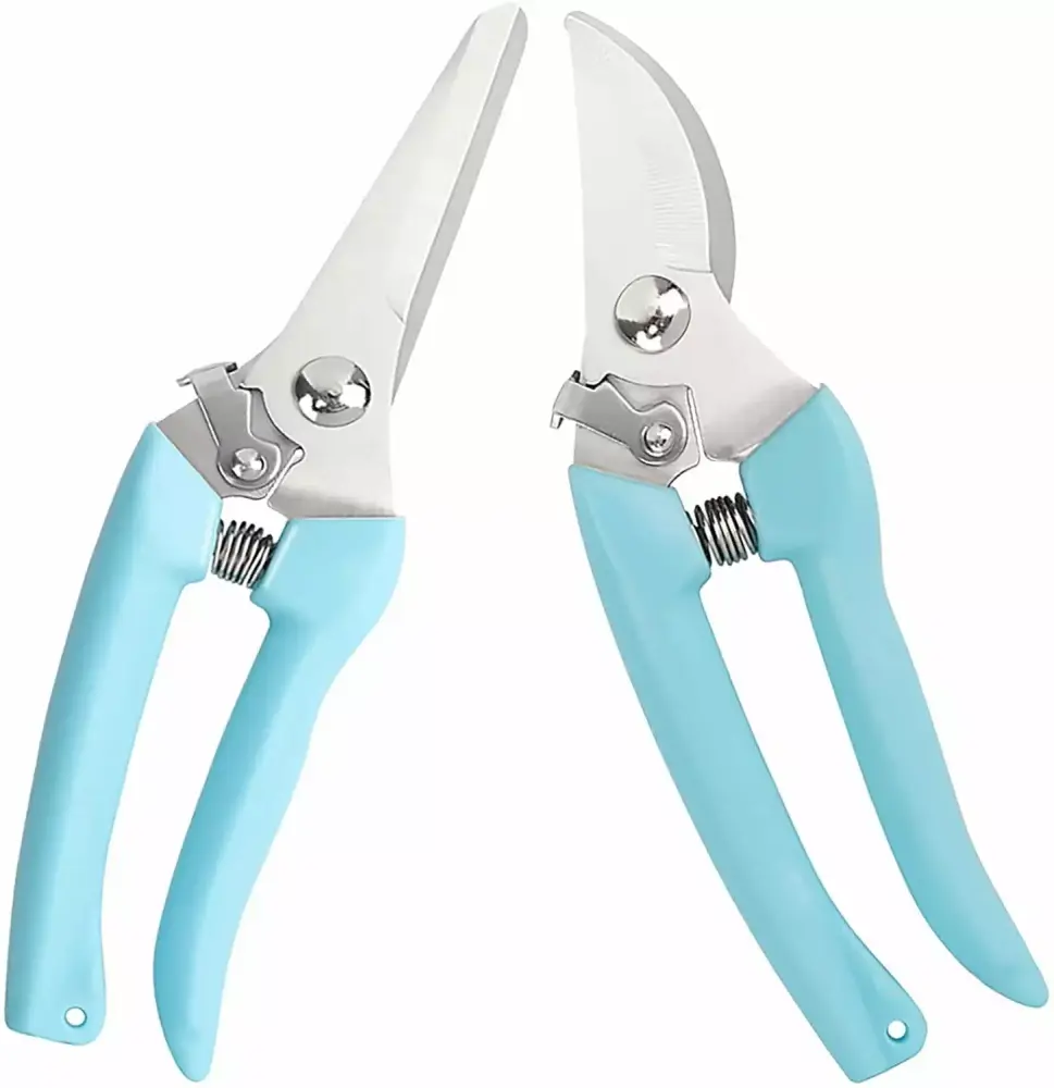 Luxury Garden Scissors Professional Pruning Shears 7.5-Inches 2-Pack Bonsai Shrub Hedge and Tree