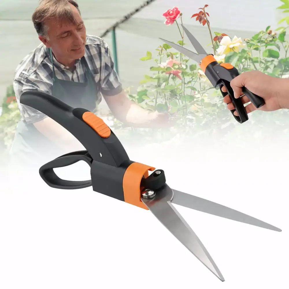 NAZISHW Handheld Shears Super Sharp Plant Scissors 360 Swivel Garden Edges