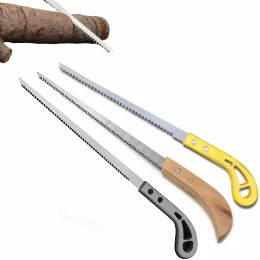 Triple-Tooth Mini Hand Saw Set Gardening Camping and Household Use - 3pcs Space-saving Pruning Saw
