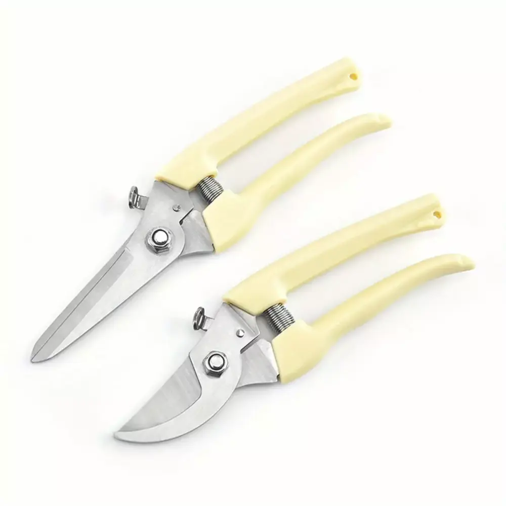 1pc/2pcs Garden Pruning Shears Set Sharp Blades Cutting Flowers Trimming Plants Bonsai Fruits Picking Bypass